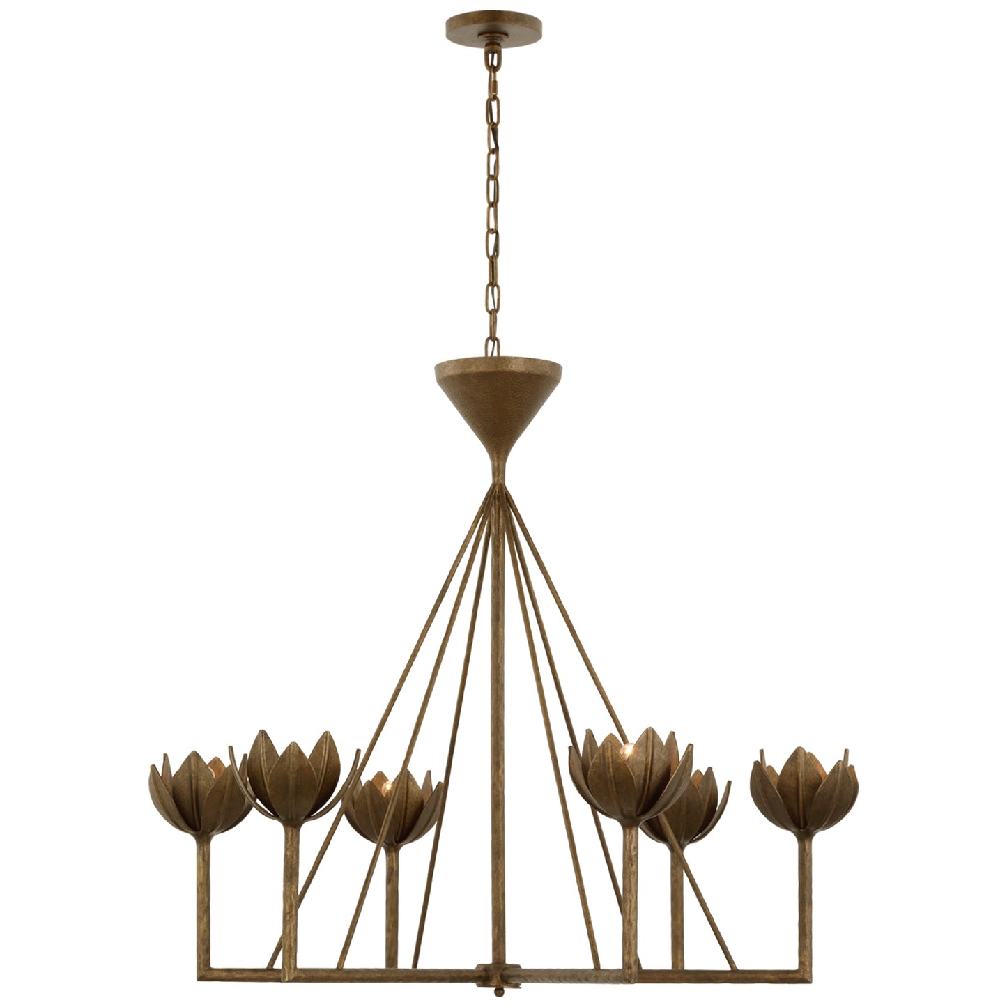 Alberto Large Low Ceiling Chandelier