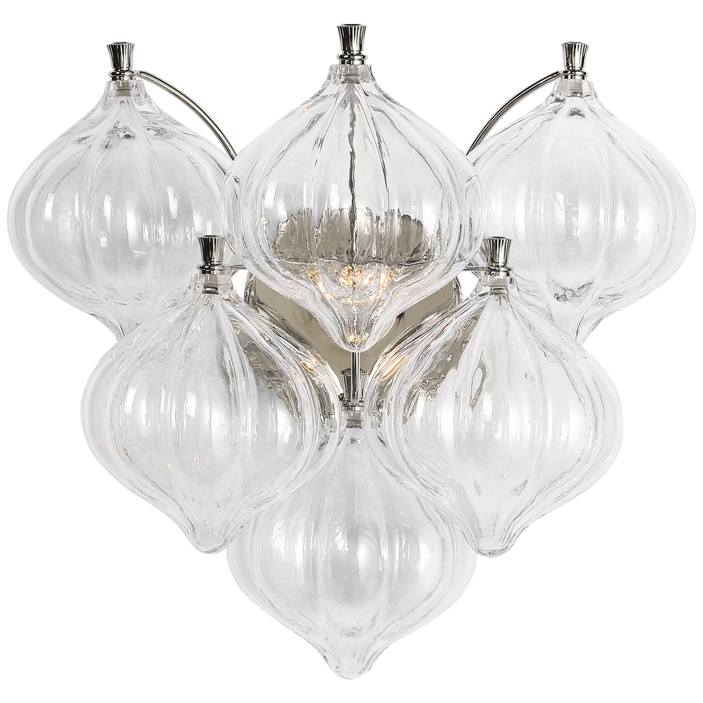 Polished Nickel with Clear Glass