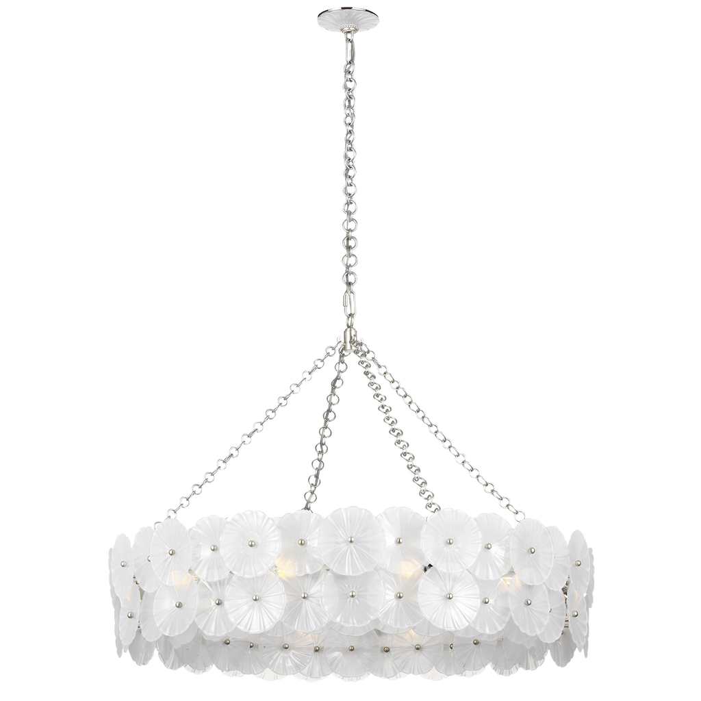 Burnished Silver Leaf with Frosted Glass