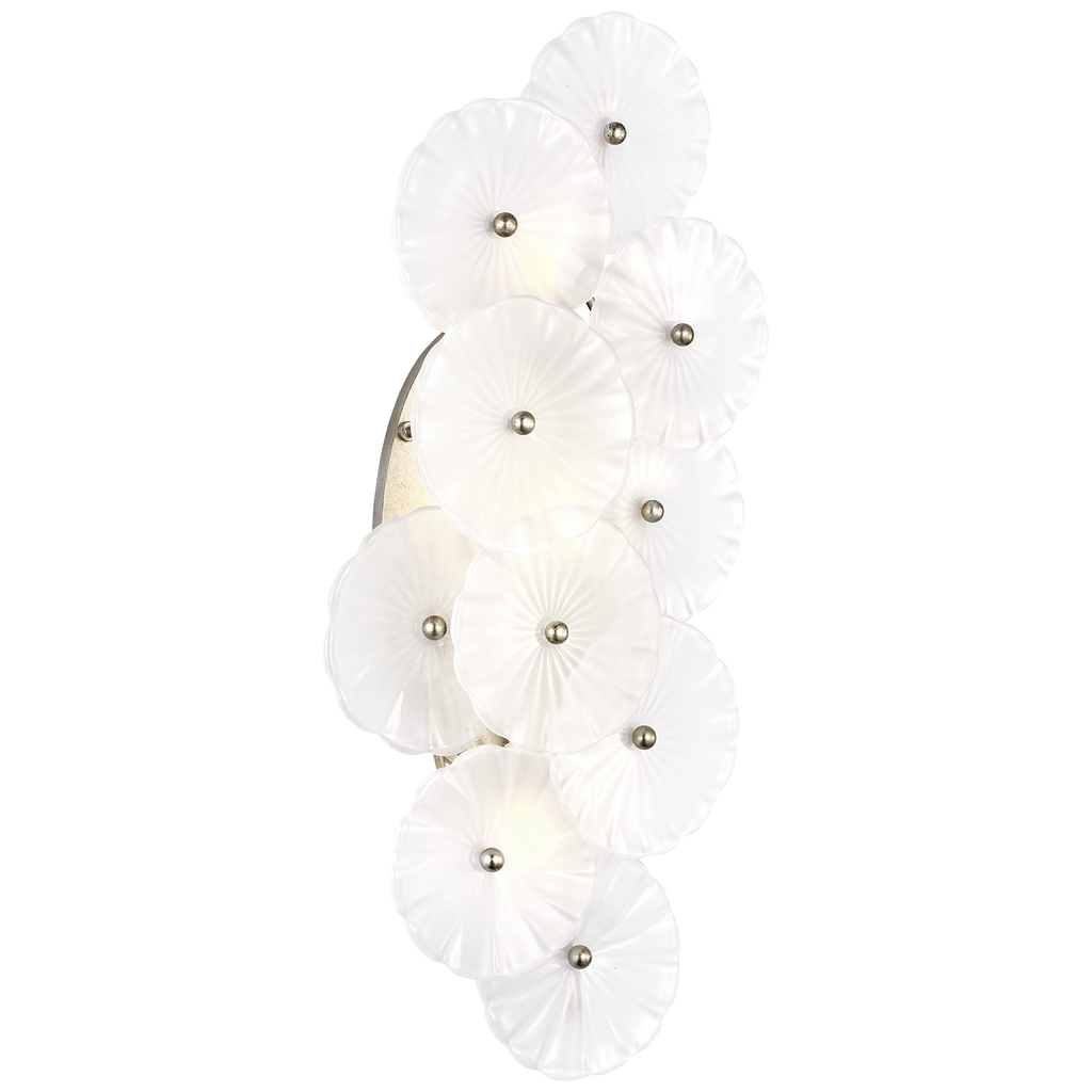 Burnished Silver Leaf with Frosted Glass