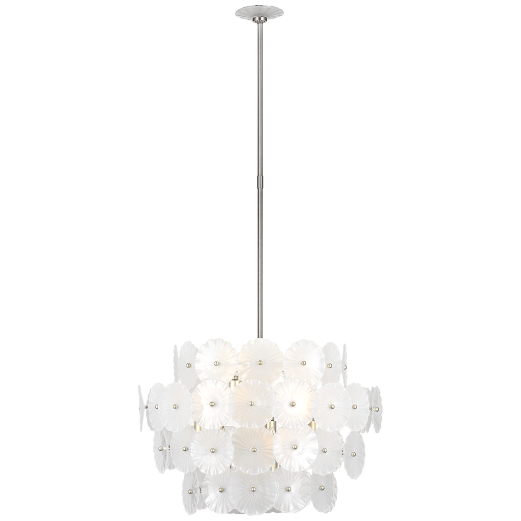 Burnished Silver Leaf with Frosted Glass