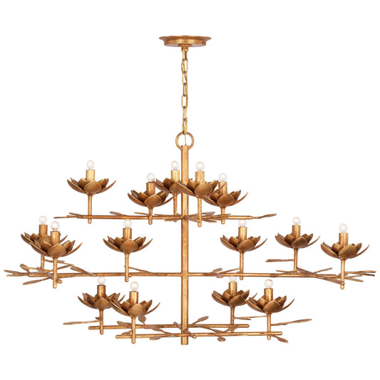 Clementine 48" Low Wide Tiered Chandelier